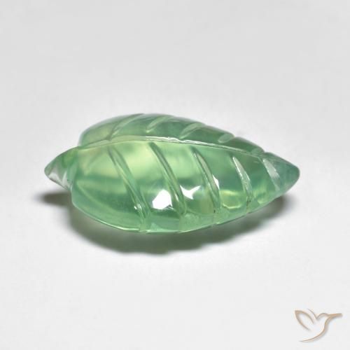 Prehnite Verde chiaro naturale da 7.40 ct, Taglio a fantasia, Trasparente