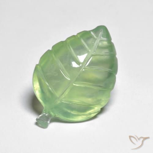 Prehnite Giallo verde naturale da 9.68 ct, Taglio a fantasia, Trasparente
