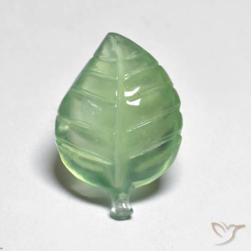 7.09ct Naturale Verde caldo Prehnite, Taglio a fantasia, Trasparente