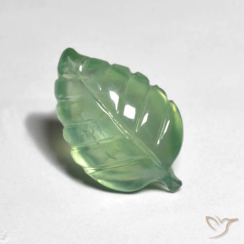 Prehnite Verde chiaro naturale da 5.76 ct, Taglio a fantasia, Traslucido