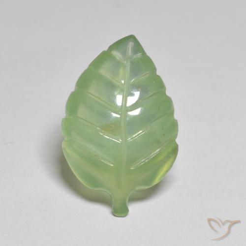 8.05ct Naturale Verde medio Prehnite, Taglio a fantasia, Trasparente