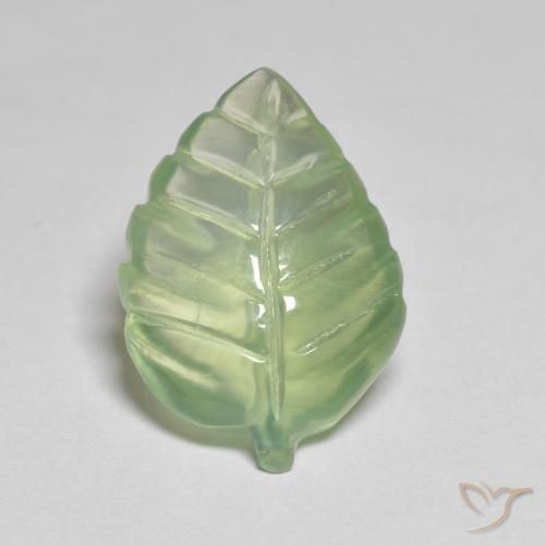 Prehnite Giallo verde naturale da 7.31 ct, Taglio a fantasia, Trasparente