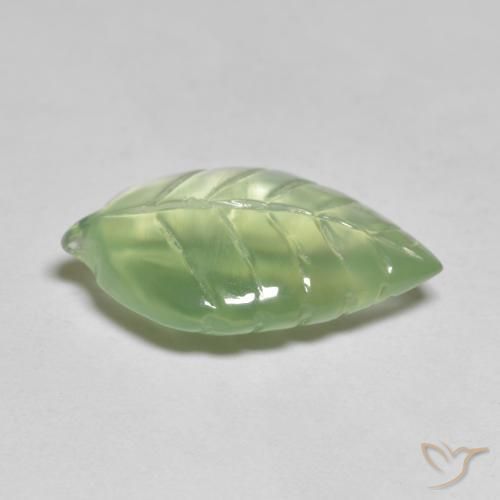 Prehnite Giallo verde naturale da 7.31 ct, Taglio a fantasia, Trasparente