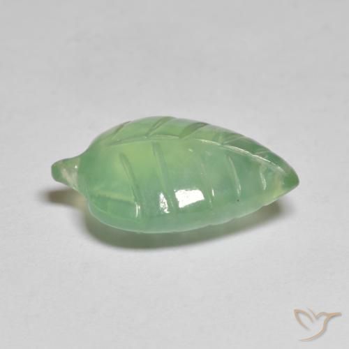 Prehnite Verde medio naturale da 6.99 ct, Taglio a fantasia, Trasparente