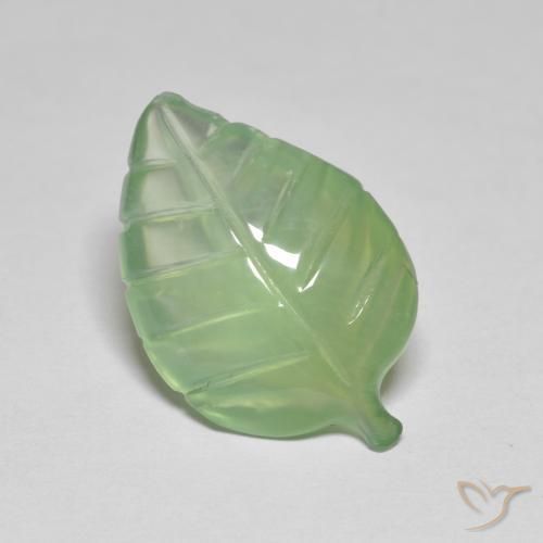 Prehnite Verde lime chiaro naturale da 6.77 ct, Taglio a fantasia, Trasparente