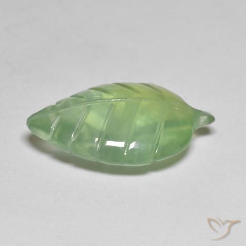 Prehnite Verde lime chiaro naturale da 6.77 ct, Taglio a fantasia, Trasparente