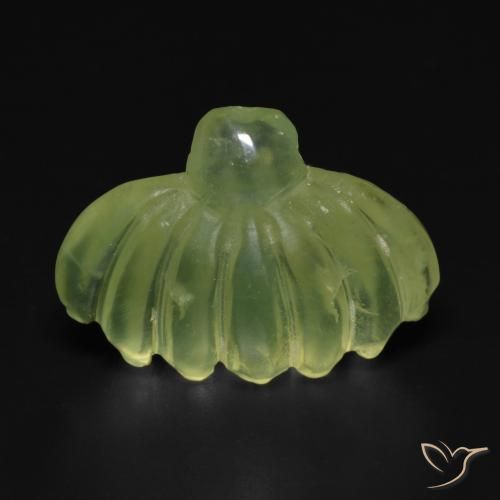 Prehnite Verde lime naturale da 10.00 ct, Taglio a fantasia, Traslucido