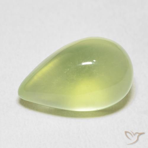 7.33ct Naturale Verde lime Prehnite, Forma a pera, Trasparente