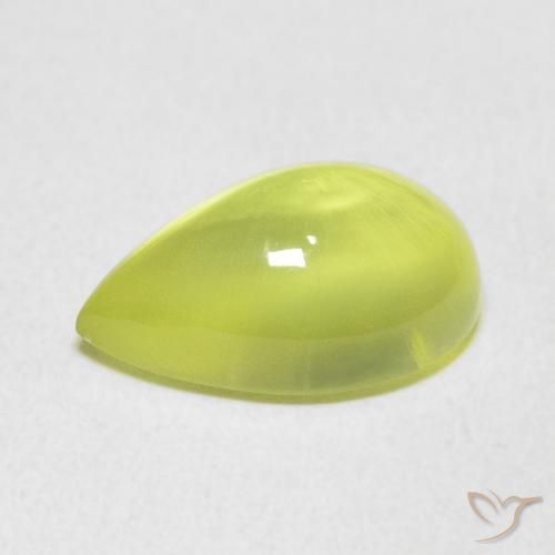 Prehnite Verde lime naturale da 5.66 ct, Forma a pera, Trasparente