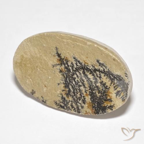 Psilomelano Dendrite Multicolore naturale da 34.95 ct, Ovale, Opaco
