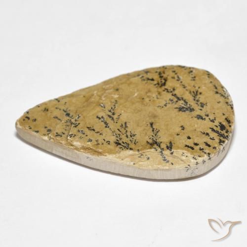 Psilomelano Dendrite Multicolore naturale da 27.96 ct, Forma a pera, Opaco