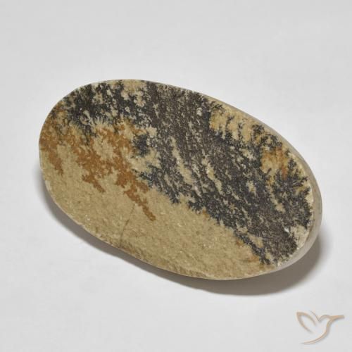 Psilomelano Dendrite Multicolore naturale da 49.70 ct, Ovale, Opaco