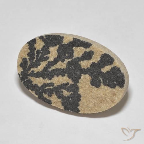 Psilomelano Dendrite Multicolore naturale da 30.44 ct, Ovale, Opaco