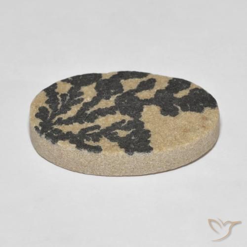 Psilomelano Dendrite Multicolore naturale da 30.44 ct, Ovale, Opaco