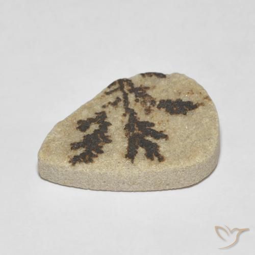 Psilomelano Dendrite Multicolore naturale da 11.56 ct, Forma a pera, Opaco