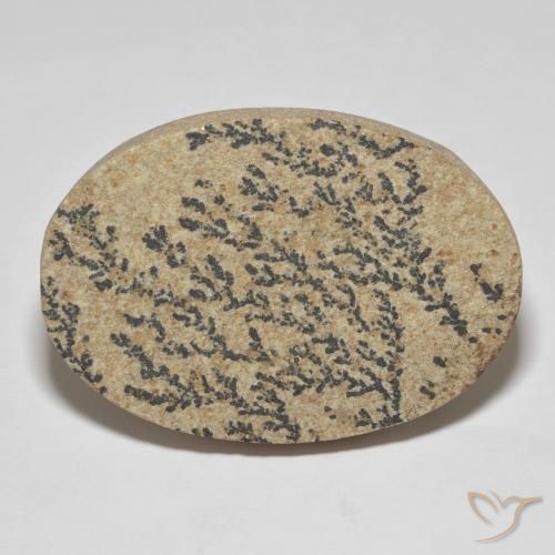 46.04ct Naturale Multicolore Psilomelano Dendrite, Ovale, Opaco