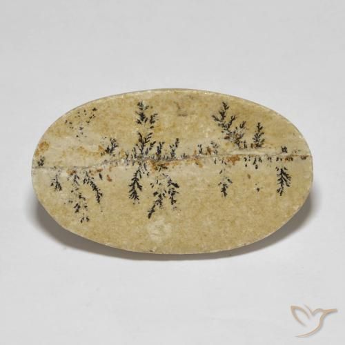 33.47ct Naturale Multicolore Psilomelano Dendrite, Ovale, Opaco