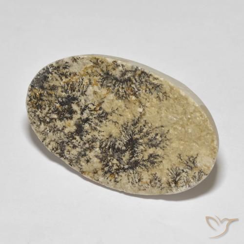 Psilomelano Dendrite Multicolore naturale da 37.32 ct, Ovale, Opaco
