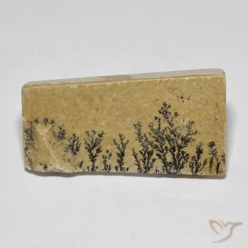 44.28ct Naturale Multicolore Psilomelano Dendrite, Taglio a baguette, Opaco, Photo A