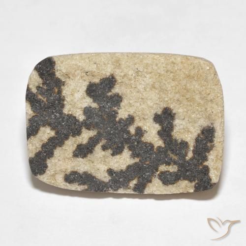 18.24ct Naturale Multicolore Psilomelano Dendrite, Cuscino, Opaco