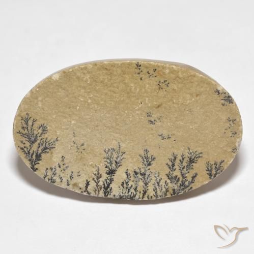 52.94ct Naturale Multicolore Psilomelano Dendrite, Ovale, Opaco