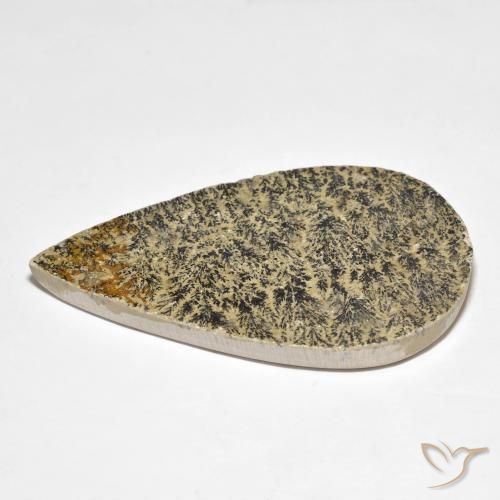 Psilomelano Dendrite Multicolore naturale da 83.34 ct, Forma a pera, Opaco
