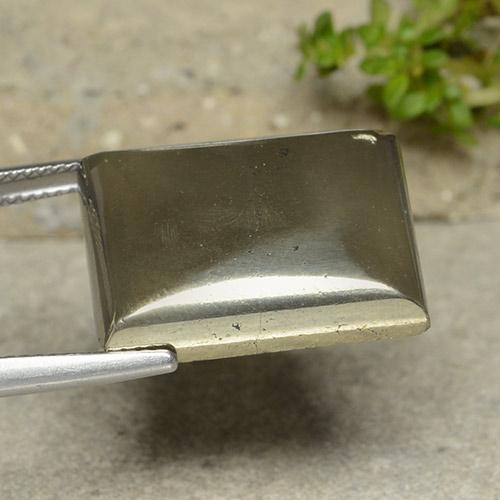 Pirite Oro naturale da 38.25 ct, Taglio a baguette, Opaco