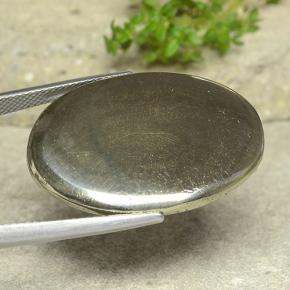 Pirite Oro naturale da 36.35 ct, Taglio ovale, Opaco