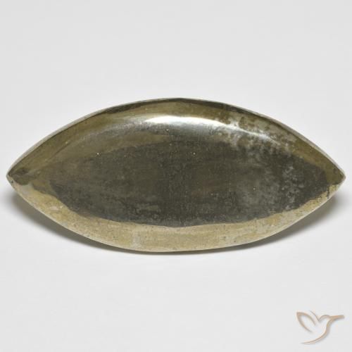 Pirite Oro naturale da 45.71 ct, Taglio marquise, Opaco