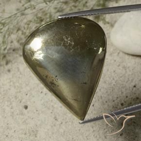 Pirite Oro naturale da 40.79 ct, Forma a pera, Opaco
