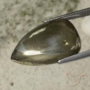 Pirite Oro naturale da 27.13 ct, Forma a pera, Opaco