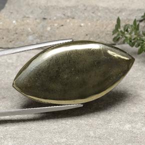 Pirite Oro naturale da 54.27 ct, Taglio marquise, Opaco