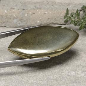 Pirite Oro naturale da 54.27 ct, Taglio marquise, Opaco