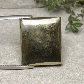 Pirite Oro naturale da 19.42 ct, Taglio a baguette, Opaco