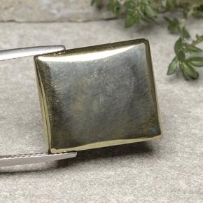 Pirite Oro naturale da 19.42 ct, Taglio a baguette, Opaco