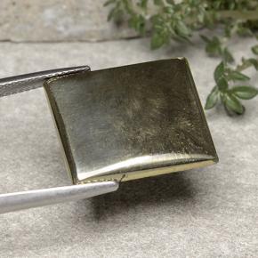 Pirite Oro naturale da 19.42 ct, Taglio a baguette, Opaco