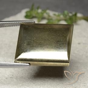 Pirite Oro naturale da 33.54 ct, Taglio a baguette, Opaco