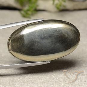 Pirite Oro naturale da 51.94 ct, Ovale, Opaco