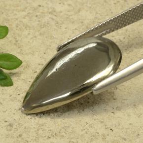 Pirite naturale giallo da 10,81 ct, taglio a pera, opaco