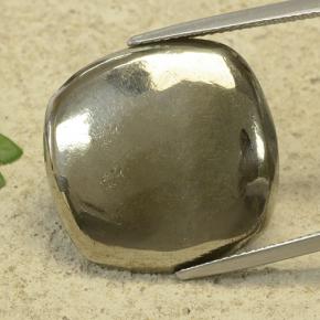 Pirite naturale giallo da 29,69 ct, taglio a cuscino, opaco