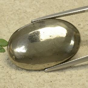 Pirite Oro naturale da 37.46 ct, Taglio ovale, Opaco