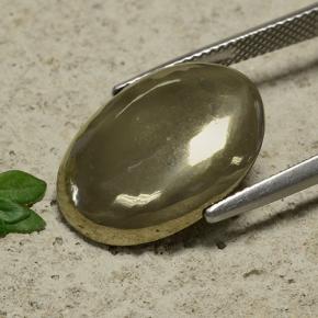 Pirite Oro naturale da 16.39 ct, Taglio ovale, Opaco