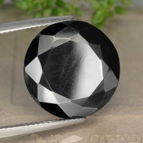Pirite naturale grigio da 21,15 ct, taglio rotondo, opaco