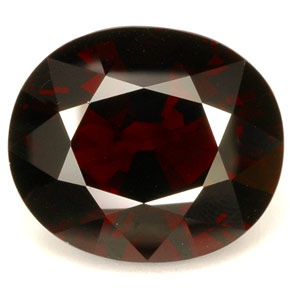Granato piropo naturale rosso da 46,71 ct, taglio ovale, IF