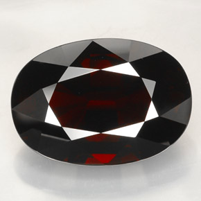 Granato piropo naturale rosso da 42,20 ct, taglio ovale, IF