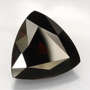 Granato piropo naturale rosso da 26,11 ct, trillion, VVS