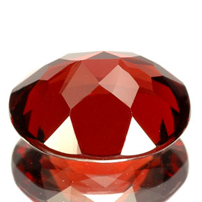 Granato piropo naturale rosso da 5,87 ct, taglio ovale, VVS-VS
