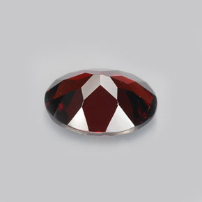 Granato piropo naturale rosso da 2,86 ct, taglio ovale, VVS-VS