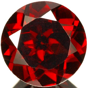 Granato piropo naturale rosso da 2,10 ct, taglio rotondo, VS