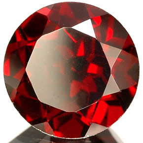 Granato piropo naturale rosso da 2,10 ct, taglio rotondo, VS